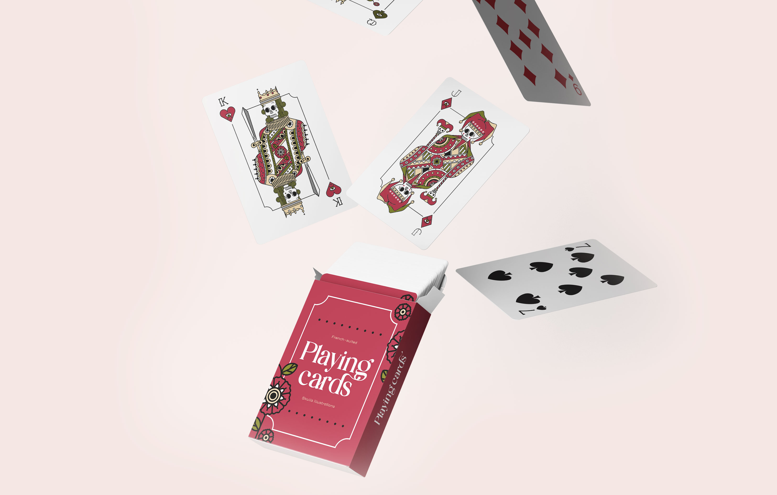 playing cards illustration