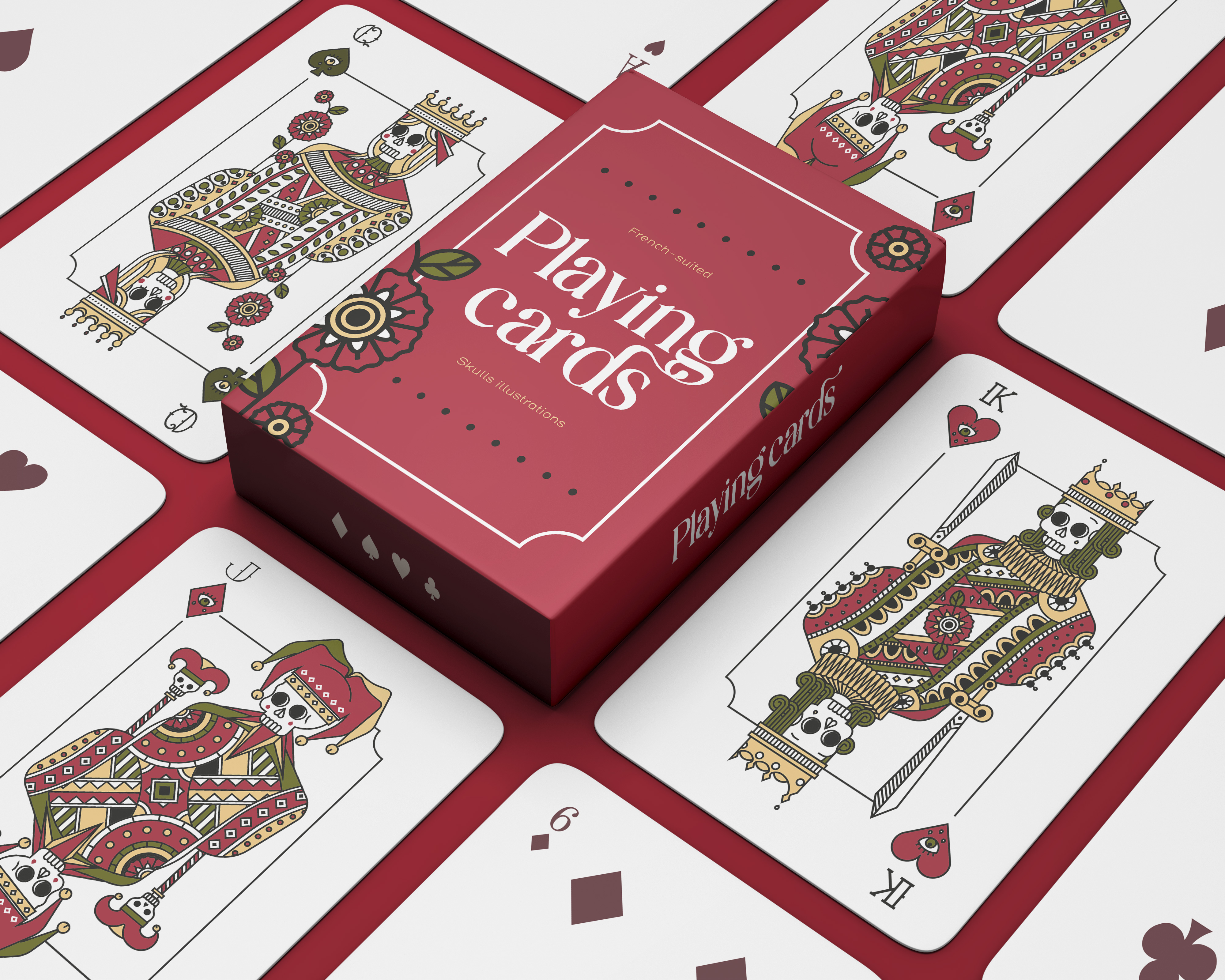 playing cards illustration | king