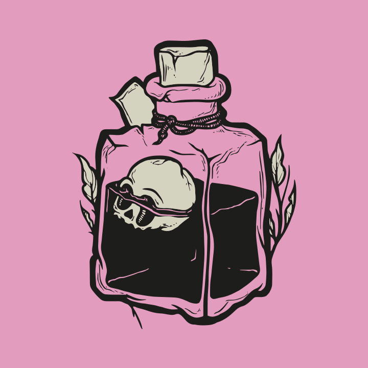 mildly poisonous_logo illustration